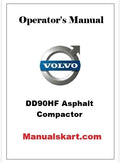 Volvo DD90HF Asphalt Compactor Pdf Operator's Manual