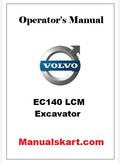 Volvo EC140 LCM Excavator Pdf Operator's Manual