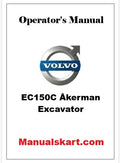 Volvo EC150C Åkerman Excavator Pdf Operator's Manual
