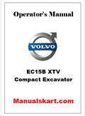 Volvo EC15B XTV Compact Excavator Pdf Operator's Manual