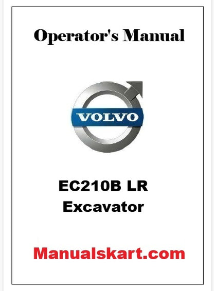 Volvo EC210B LR Excavator Pdf Operator's Manual
