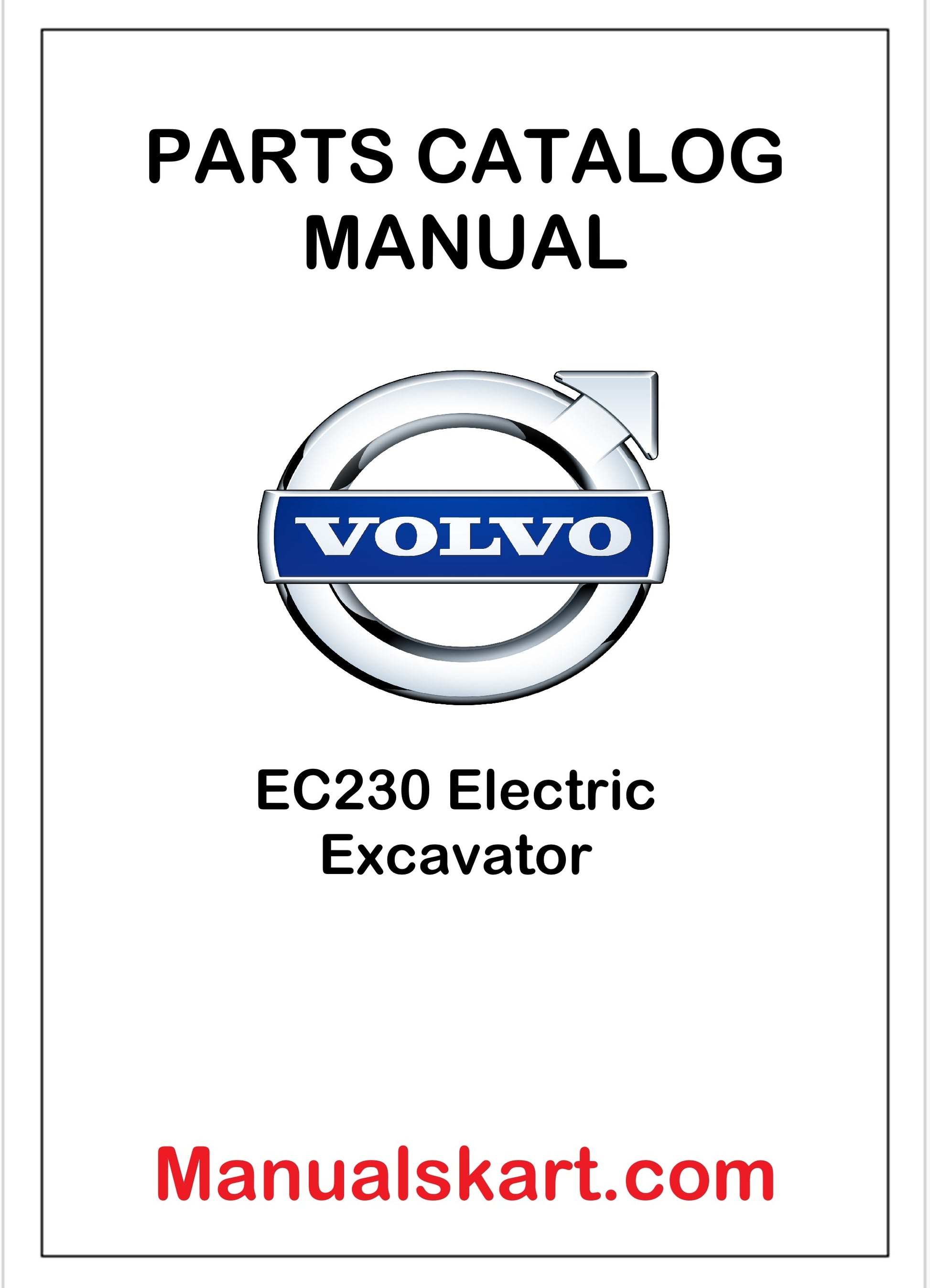 Volvo EC230 Electric Excavator Pdf Parts Catalog Manual