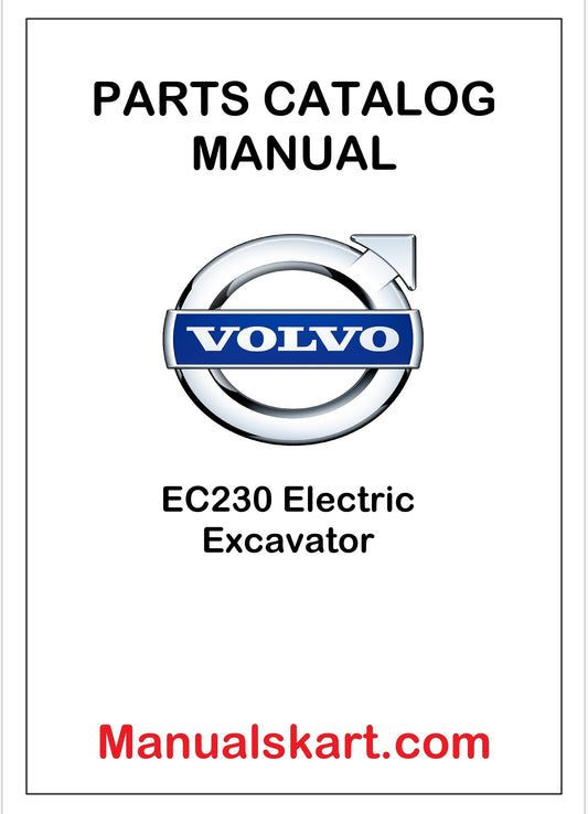 Volvo EC230 Electric Excavator Pdf Parts Catalog Manual