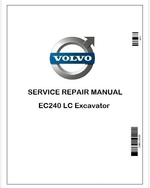 Volvo EC240 LC Excavator Repair Service Pdf Manual