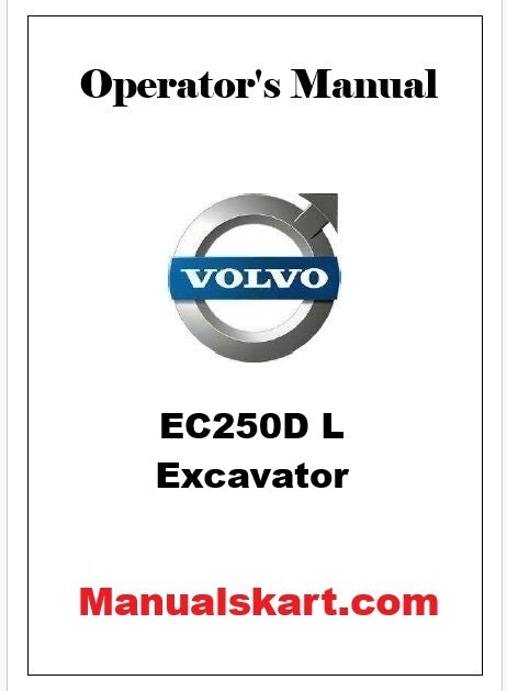 Volvo EC250D L Excavator Pdf Operator's Manual