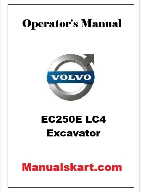 Volvo EC250E LC4 Excavator Pdf Operator's Manual