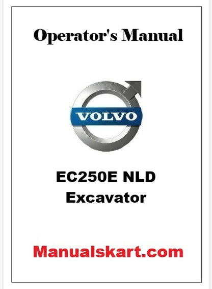 Volvo EC250E NLD Excavator Pdf Operator's Manual