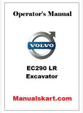 Volvo EC290 LR Excavator Pdf Operator's Manual
