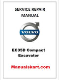 Volvo EC35D Compact Excavator Pdf Repair Service Manual