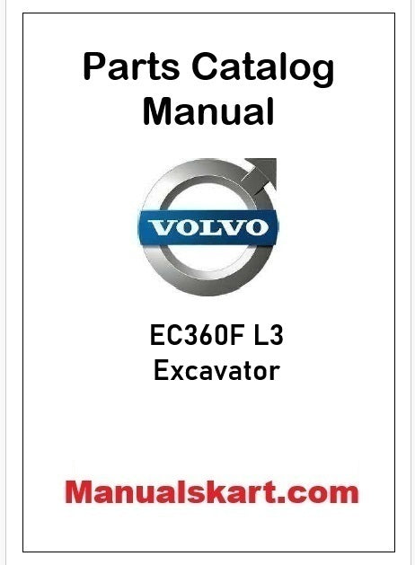 Volvo EC360F L3 Excavator Pdf Parts Catalog Manual