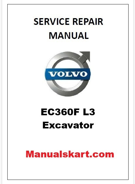 Volvo EC360F L3 Excavator Pdf Repair Service Manual