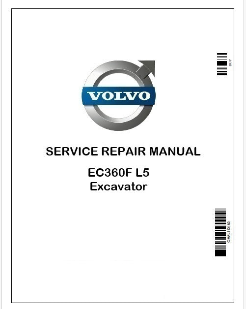 Volvo EC360F L5 Excavator Repair Service Pdf Manual