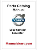 Volvo EC50 Compact Excavator Pdf Parts Catalog Manual