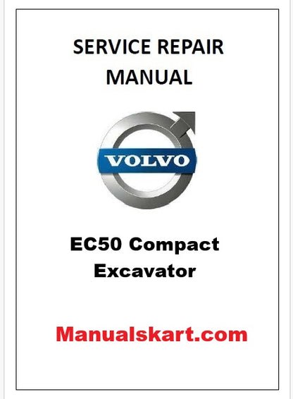 Volvo EC50 Compact Excavator Pdf Repair Service Manual
