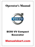 Volvo EC50 VV Compact Excavator Pdf Operator's Manual