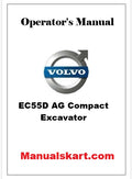 Volvo EC55D AG Compact Excavator Pdf Operator's Manual
