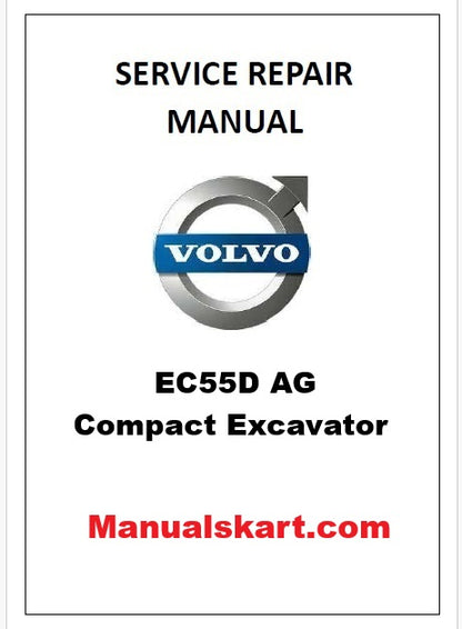 Volvo EC55D AG Compact Excavator Pdf Repair Service Manual
