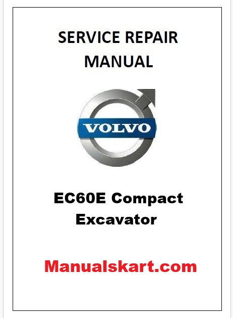 Volvo EC60E Compact Excavator Pdf Repair Service Manual
