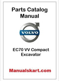 Volvo EC70 VV Compact Excavator Pdf Parts Catalog Manual