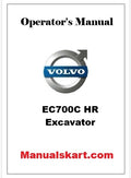 Volvo EC700C HR Excavator Pdf Operator's Manual