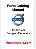 Volvo EC75D AG Compact Excavator Pdf Parts Catalog Manual