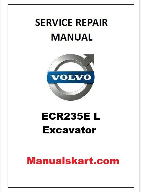 Volvo ECR235E L Excavator Pdf Repair Service Manual