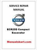 Volvo ECR25D Compact Excavator Pdf Repair Service Manual