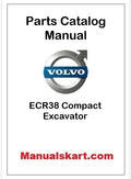 Volvo ECR38 Compact Excavator Pdf Parts Catalog Manual