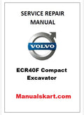 Volvo ECR40F Compact Excavator Pdf Repair Service Manual