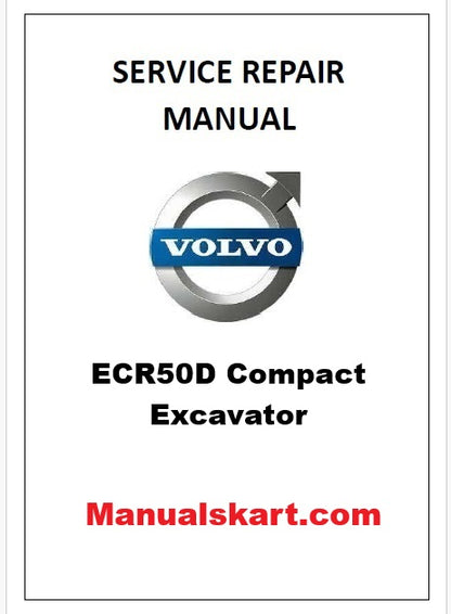 Volvo ECR50D Compact Excavator Pdf Repair Service Manual