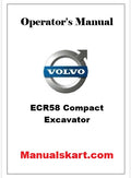 Volvo ECR58 Compact Excavator Pdf Operator's Manual