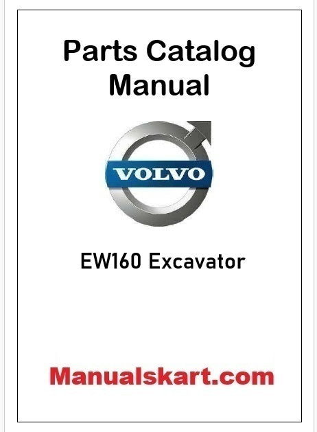 Volvo EW160 Excavator Pdf Parts Catalog Manual