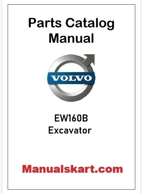 Volvo EW160B Excavator Pdf Parts Catalog Manual