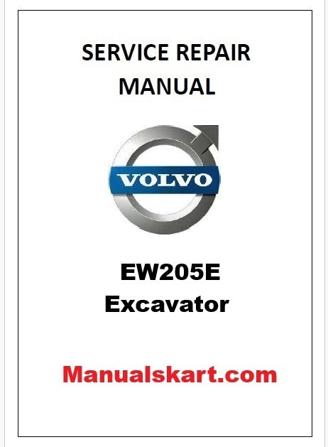 Volvo EW205E Excavator Pdf Repair Service Manual
