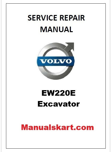 Volvo EW220E Excavator Pdf Repair Service Manual