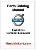 Volvo EW60E C4 Compact Excavator Pdf Parts Catalog Manual
