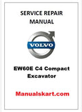 Volvo EW60E C4 Compact Excavator Pdf Repair Service Manual