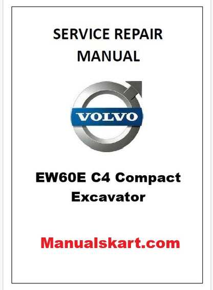 Volvo EW60E C4 Compact Excavator Pdf Repair Service Manual
