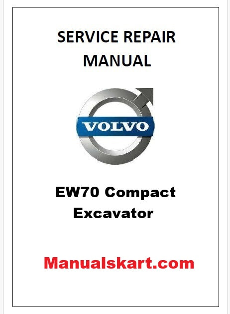 Volvo EW70 Compact Excavator Pdf Repair Service Manual