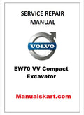 Volvo EW70 VV Compact Excavator Pdf Repair Service Manual