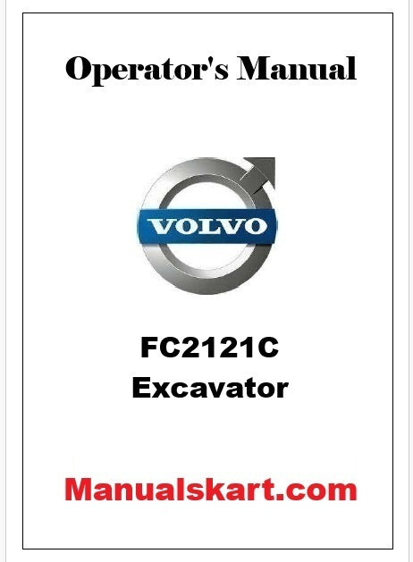 Volvo FC2121C Excavator Pdf Operator's Manual
