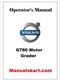 Volvo G780 Motor Grader Pdf Operator's Manual
