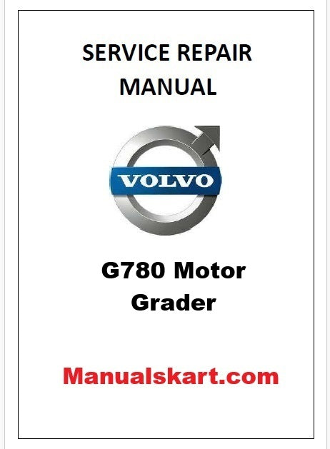 Volvo G780 Motor Grader Pdf Repair Service Manual