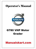 Volvo G780 VHP Motor Grader Pdf Operator's Manual