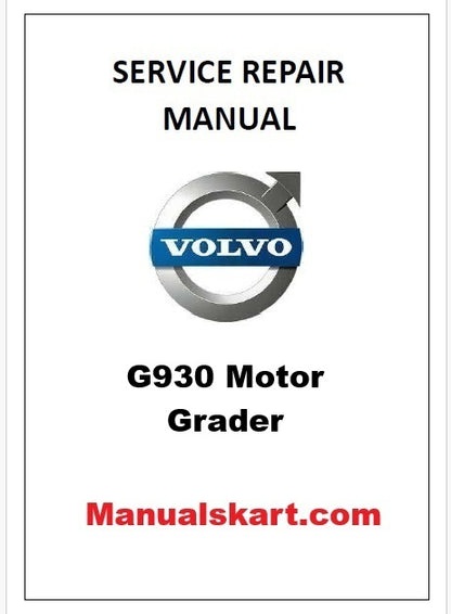 Volvo G930 Motor Grader Pdf Repair Service Manual