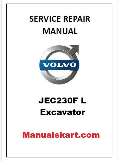 Volvo JEC230F L Excavator Pdf Repair Service Manual