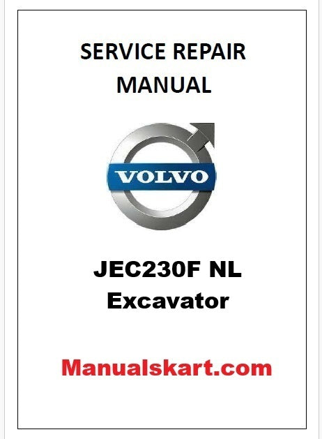 Volvo JEC230F NL Excavator Pdf Repair Service Manual