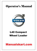 Volvo L40 Compact Wheel Loader Pdf Operator's Manual