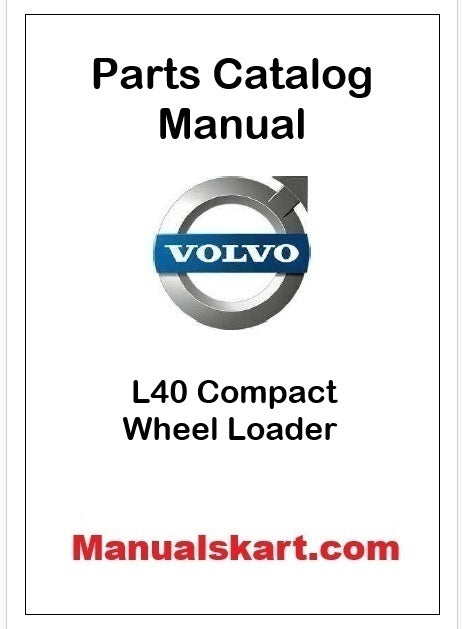 Volvo L40 Compact Wheel Loader Pdf Parts Catalog Manual