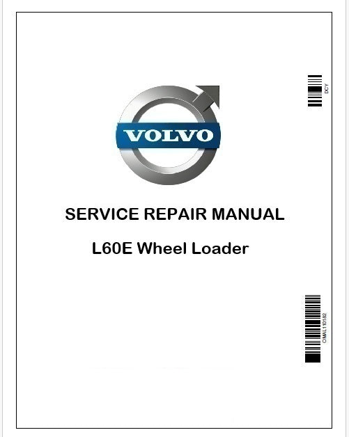 Volvo L60E Wheel Loader Service Repair Pdf Manual
